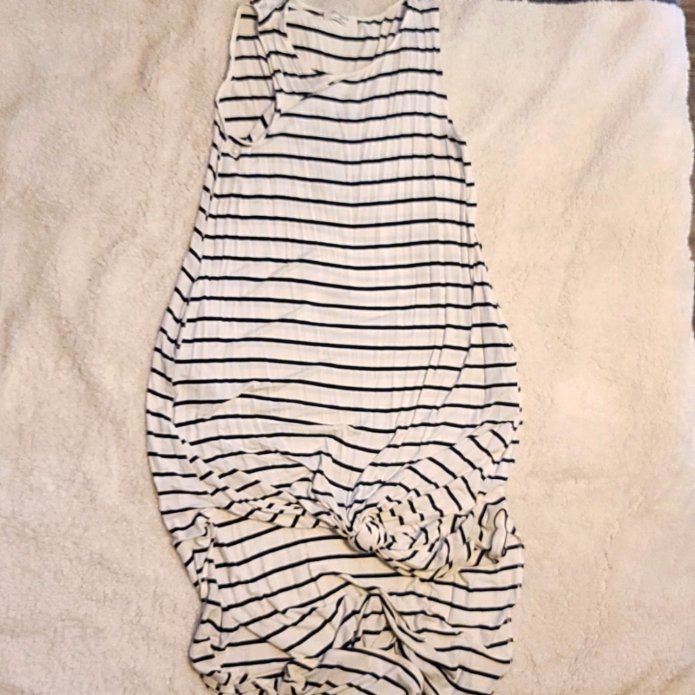 Zenana plus size xl high low knotted dress with pockets